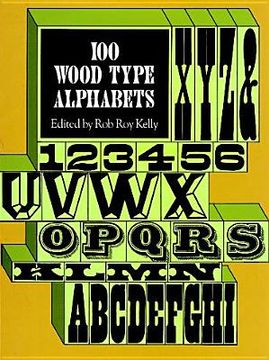 portada 100 wood type alphabets (en Inglés)