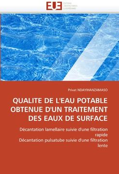 portada Qualite de L'Eau Potable Obtenue D'Un Traitement Des Eaux de Surface