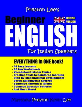 portada Preston Lee's Beginner English For Italian Speakers (British) (en Inglés)