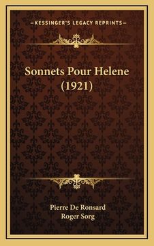 portada Sonnets Pour Helene (1921) (in French)