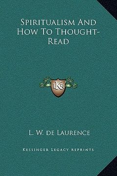 portada spiritualism and how to thought-read (in English)