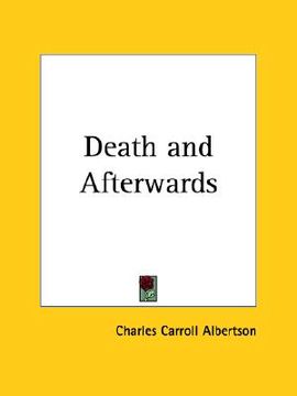 portada death and afterwards (in English)