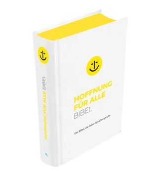 portada Hoffnung für Alle. Die Bibel - "White Hope Edition" - Mittelformat mit Banderole (en Alemán)