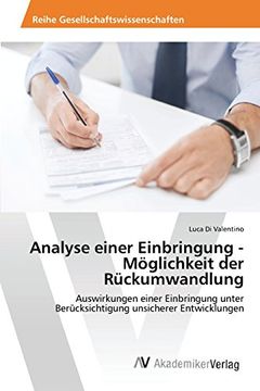portada Analyse einer Einbringung - Möglichkeit der Rückumwandlung (German Edition)
