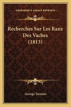 portada Recherches Sur Les Ranz Des Vaches (1813) (en Francés)