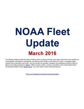 portada NOAA Fleet Update: 2016 (en Inglés)