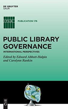 portada Public Library Governance: International Perspectives: 176 (Ifla Publications, 176) (en Inglés)