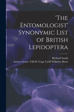 portada 'The Entomologist' Synonymic List of British Lepidoptera (en Inglés)
