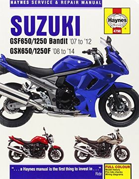 portada Suzuki GSF650/1250 Bandit & GSX650/1250F Service & Repair Manual: 2007-2013 (Haynes Service and Repair Manuals)