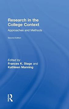 portada Research in the College Context: Approaches and Methods (en Inglés)