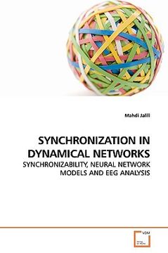 portada synchronization in dynamical networks (en Inglés)