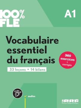 portada 100% fle - Vocabulaire Essentiel du Français a1 - Livre + Didierfle. App (en Francés)