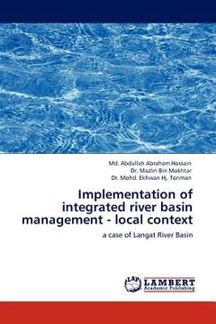 portada implementation of integrated river basin management - local context (en Inglés)