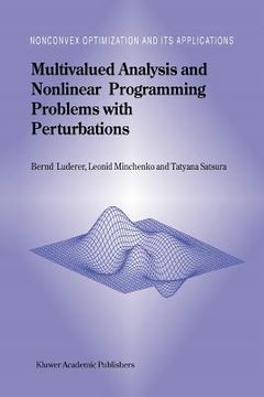 portada multivalued analysis and nonlinear programming problems with perturbations (en Inglés)