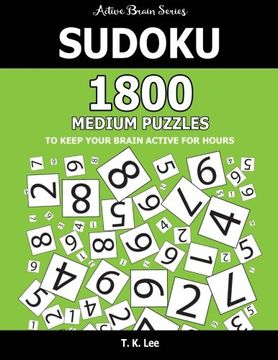 portada Sudoku: 1800 Medium Puzzles To Keep Your Brain Active For Hours: Active Brain Series Book (Volume 23)
