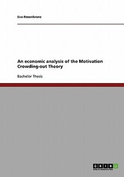 portada an economic analysis of the motivation crowding-out theory (en Inglés)