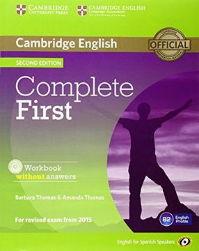 portada Complete First For Spanish Speakers Workbook Without Answers With Audio Cd Second Edition (en Inglés)