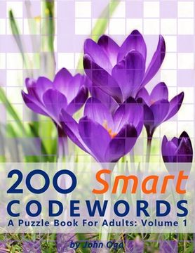 portada 200 Smart Codewords: A Puzzle Book For Adults: Volume 1 (en Inglés)
