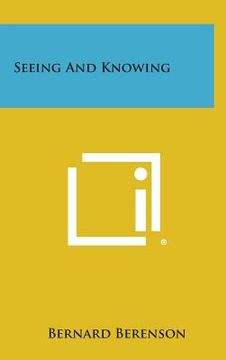 portada Seeing and Knowing (in English)