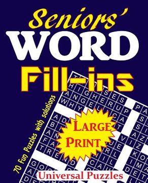 portada Seniors' Word Fill-ins (en Inglés)
