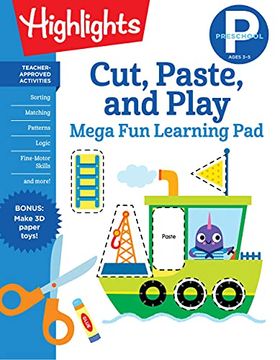 portada Cut, Paste, and Play (Highlights Mega fun Learning Pad) (en Inglés)