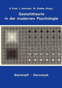 portada gestalttheorie in der modernen psychologie (en Alemán)