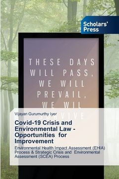 portada Covid-19 Crisis and Environmental Law -Opportunities for Improvement (en Inglés)