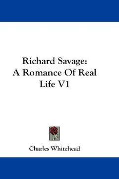 portada richard savage: a romance of real life v1