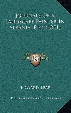 portada journals of a landscape painter in albania, etc. (1851) (en Inglés)