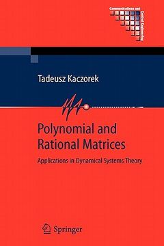 portada polynomial and rational matrices: applications in dynamical systems theory