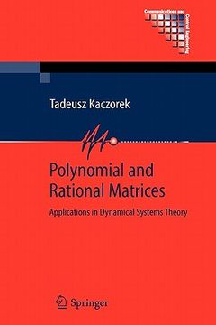 portada polynomial and rational matrices: applications in dynamical systems theory (en Inglés)