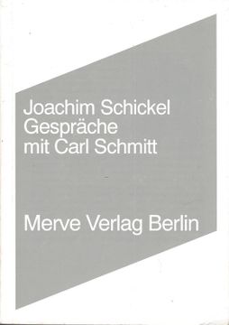 portada Gespräche mit Carl Schmitt. (en Alemán)