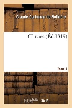 portada Oeuvres. Tome 1 (en Francés)