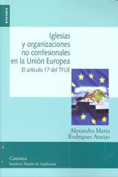 portada Iglesias y organizaciones no confesionales en la Unión Europea (Colección canónica)