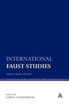 portada international faust studies (en Inglés)