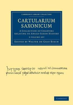 portada cartularium saxonicum - 3 volume set (en Inglés)