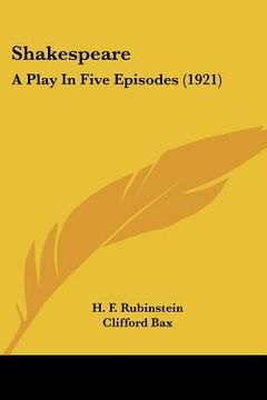 portada shakespeare: a play in five episodes (1921) (en Inglés)
