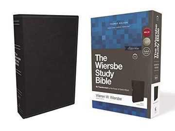 portada Nkjv, Wiersbe Study Bible, Leathersoft, Black, red Letter Edition, Comfort Print: Be Transformed by the Power of God's Word (en Inglés)