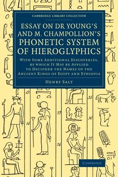 portada Essay on dr Young's and m. Champollion's Phonetic System of Hieroglyphics (Cambridge Library Collection - Egyptology) (en Inglés)