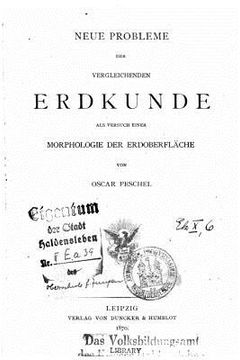 portada Neue Probleme der vergleichenden Erdkunde als Versuch einer Morphologie der Erdoberfläche (in German)