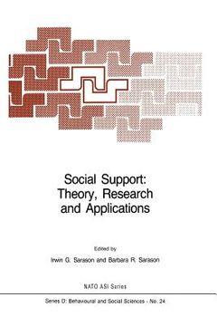 portada Social Support: Theory, Research and Applications (en Inglés)