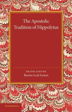 portada The Apostolic Tradition of Hippolytus (in English)