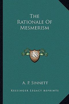 portada the rationale of mesmerism (en Inglés)