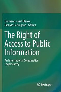 portada The Right of Access to Public Information: An International Comparative Legal Survey (en Inglés)