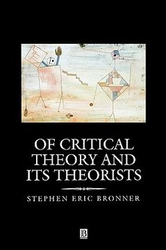 portada of critical theory and its theorists (in English)