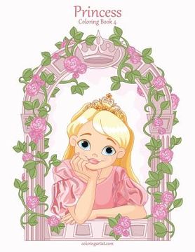 portada Princess Coloring Book 4 (en Inglés)