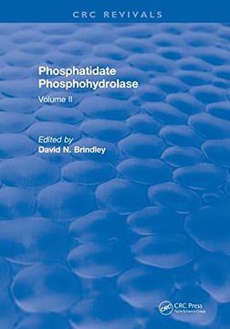 portada Phosphatidate Phosphohydrolase (1988): Volume ii (Crc Press Revivals) 