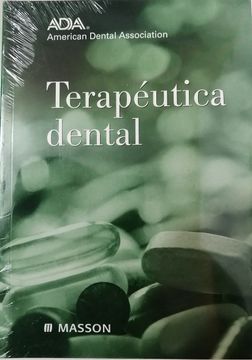 portada Terapéutica dental  ADA .American dental Asociation  1 tomo