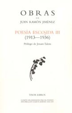 portada poesia escojida iii obras j.r. jimenez-20 (in Spanish)