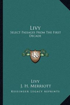 portada livy: select passages from the first decade (in English)